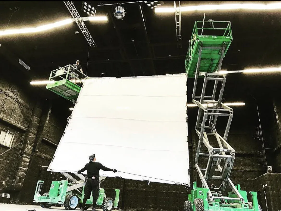 Soundstage 1 in use