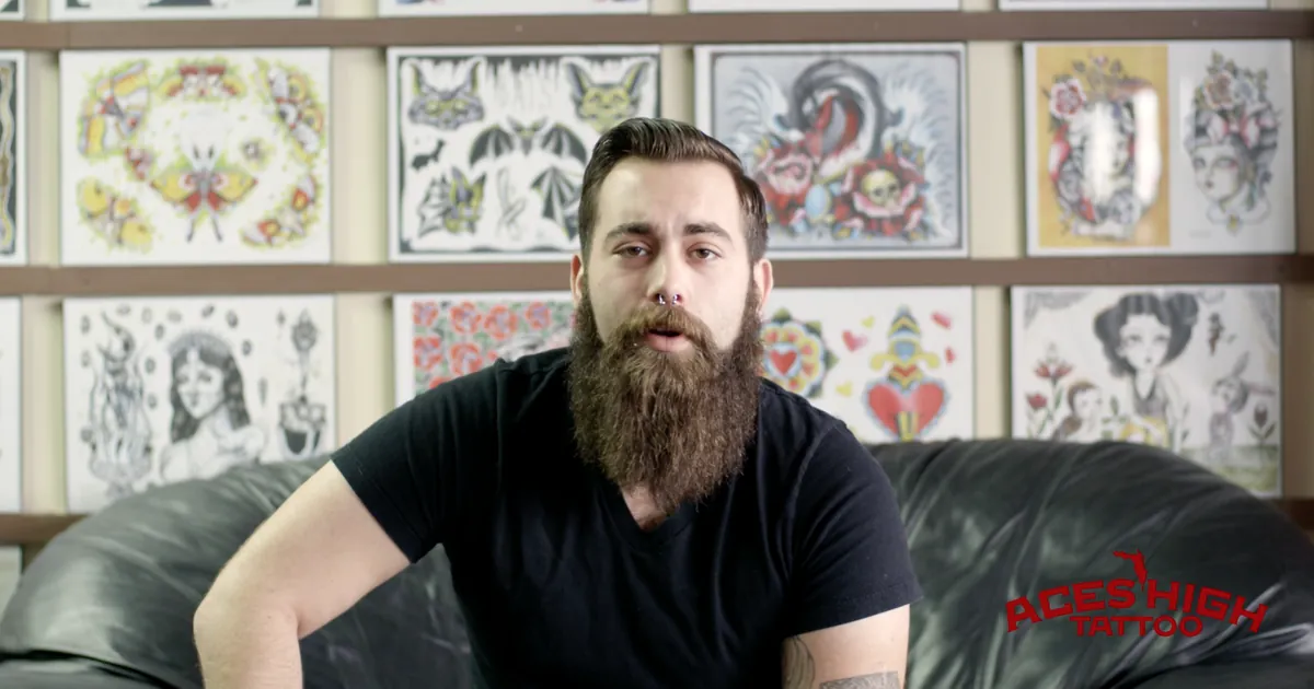 Still from Aces High Tattoo